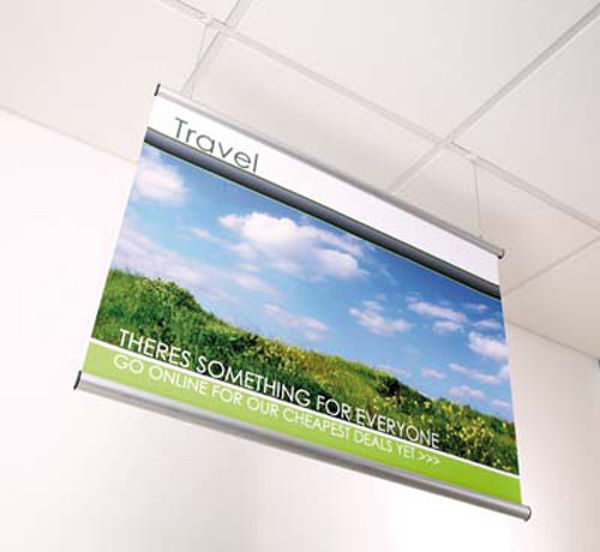Picture of Ceiling Hanging Snap Frame Kit 420mm wide aluminium