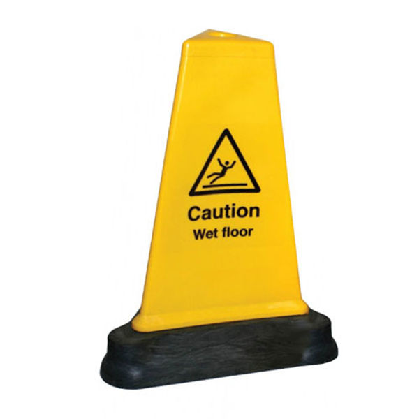 Picture of Caution wet floor hazard cone triangular 500mm