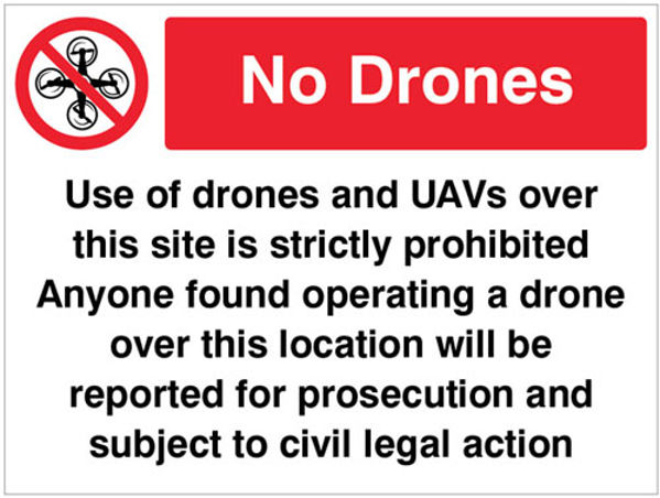 Picture of Drones prohibited in this area
