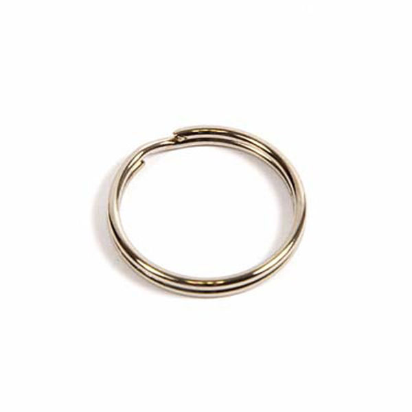 Picture of 25mm Nickel Plated Steel Split Ring for engraved Key Fobs 