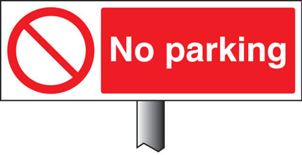 Picture of No parking verge sign 450x150mm (post 800mm)