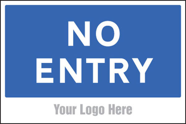 Picture of No entry, site saver sign 600x400mm