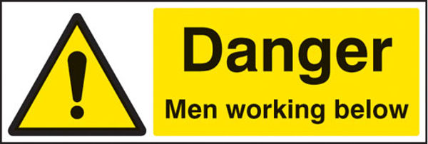 Picture of Danger men working below