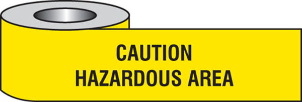 Picture of Caution hazardous area barrier tape