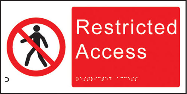 Picture of Braille - Restricted access