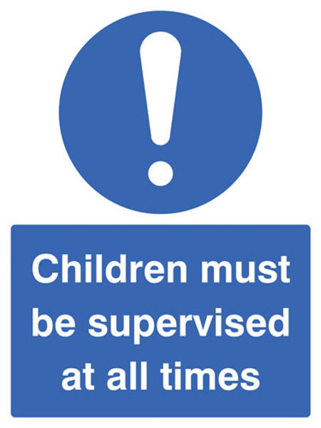 Picture of Children must be supervised at all times