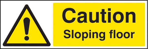 Picture of Caution sloping floor
