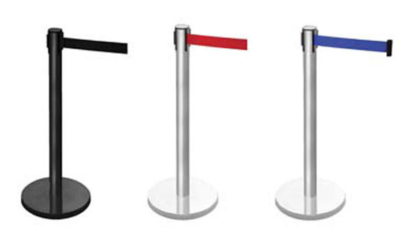 Picture of Retractable post mounted barrier (red)