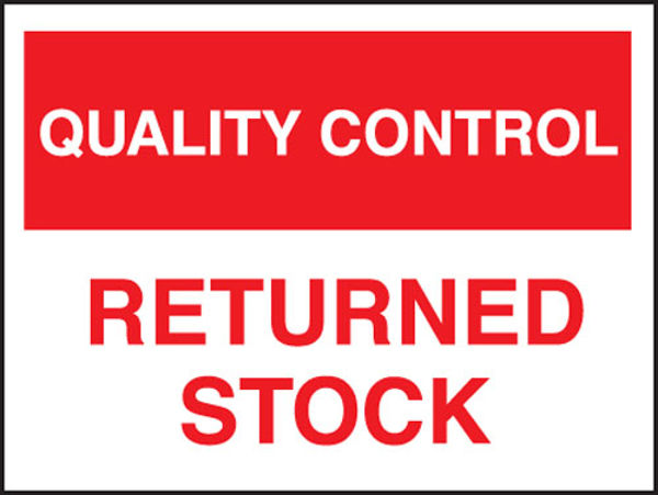 Picture of Quality control returned stock