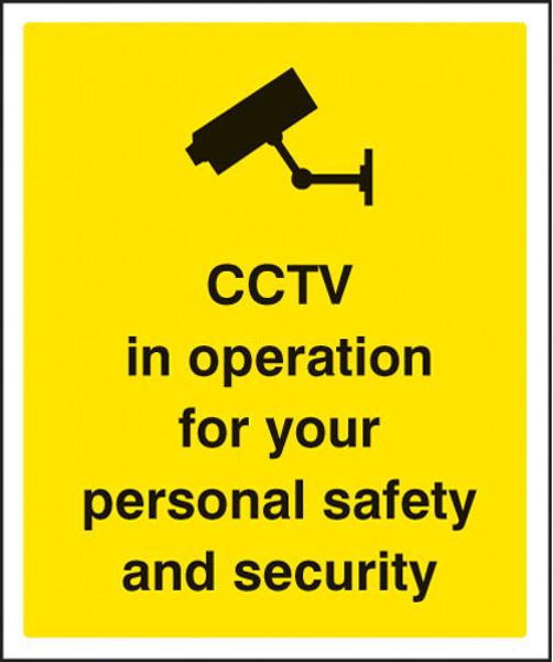 Picture of CCTV in operation for personal safety and security