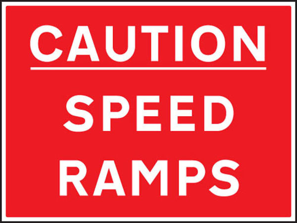 Picture of Caution speed ramps