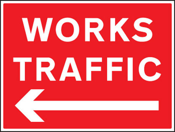 Picture of Works traffic <---