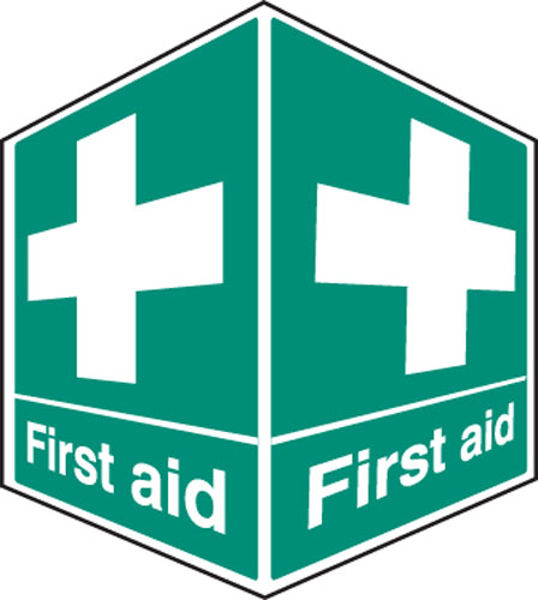 Picture of First aid - projecting sign