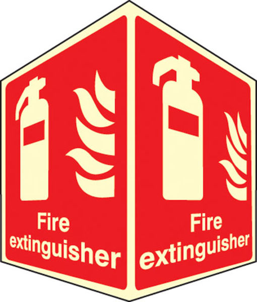Picture of Fire extinguisher - projecting sign photoluminescent