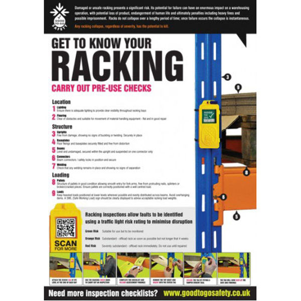 Picture of GTG Racking Inspection poster 420x594mm synthetic paper