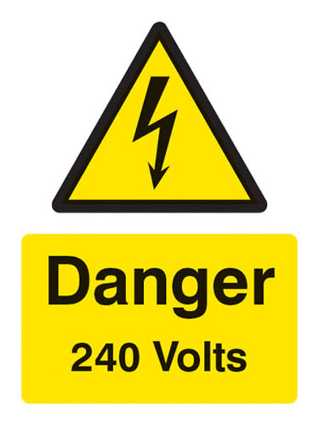 Picture of Danger 240 volts