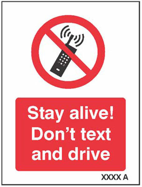 Picture of Stay alive Don’t text and drive