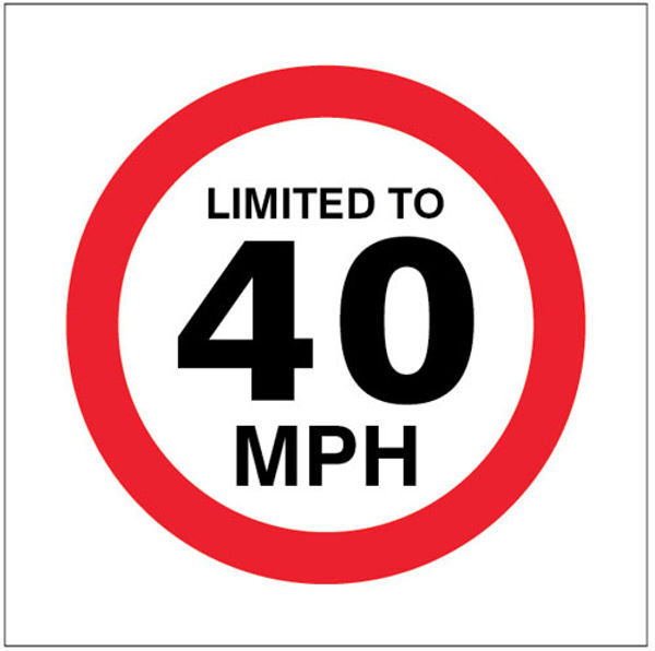 Picture of Limited to 40mph