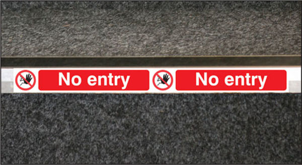 Picture of No entry step strip 400x35mm