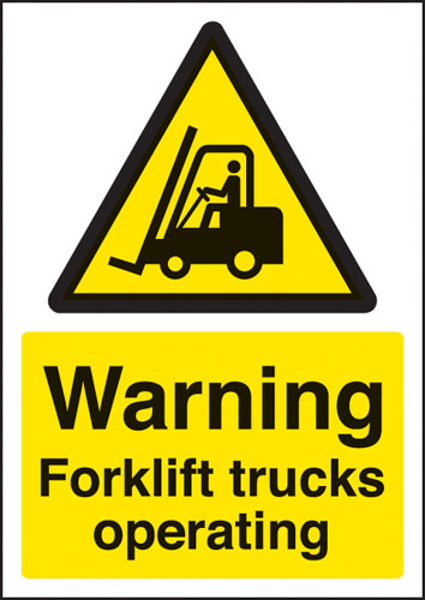 Picture of Warning forklift trucks operating - A4 rp