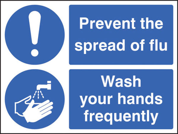 Picture of Prevent the spread of flu - Wash your hands frequently