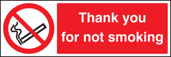 Picture of Thank you for not smoking