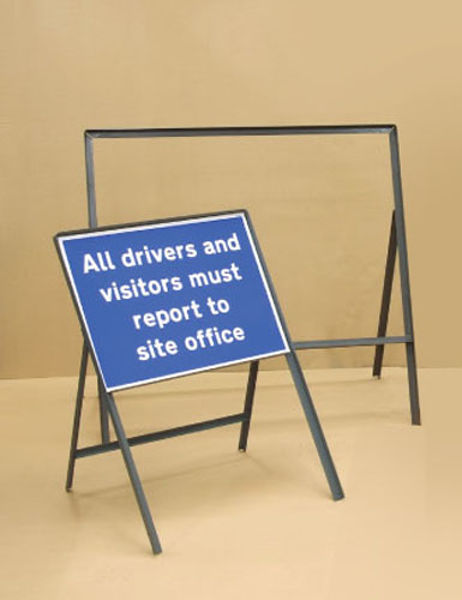 Picture of Road sign frame double sided 600x450mm - 300mm legs