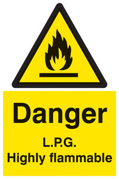 Picture of LPG highly flammable