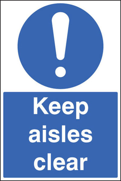 Picture of Keep aisles clear floor graphic 400x600mm