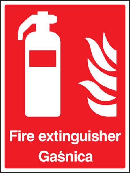 Picture of Fire extinguisher (English-polish)