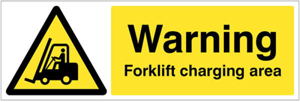 Picture of Waning Forklift charging area