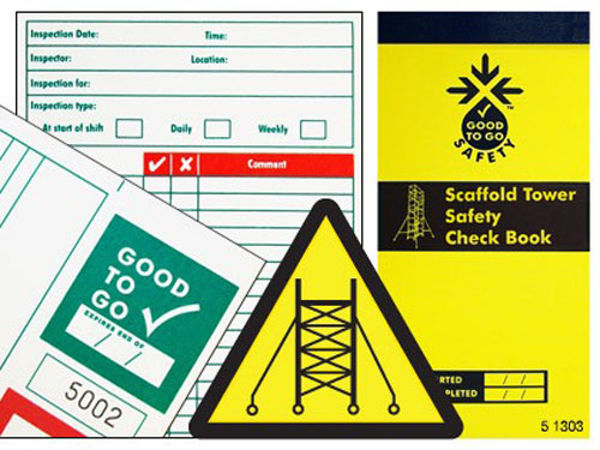 Picture of Good to go safety scaffold tower check book