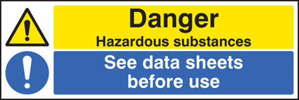 Picture of Danger hazardous substances see data sheets