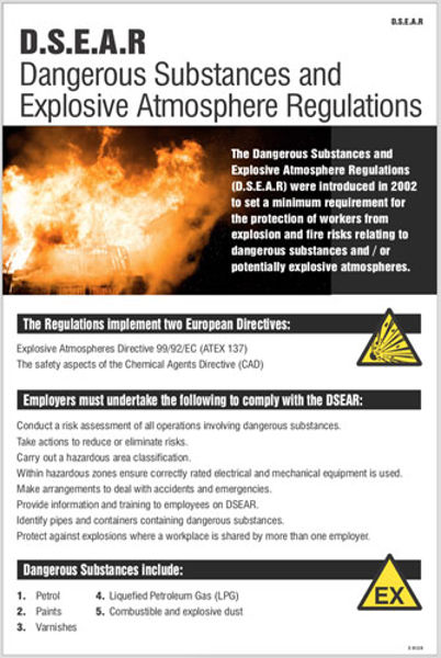 Picture of DSEAR poster (dangerous substances & explosive)