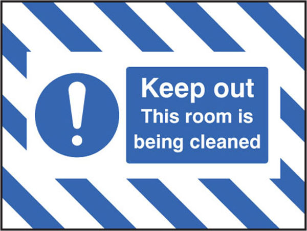 Picture of Door Screen Sign- Keep out, this room is being cleaned 600x450mm