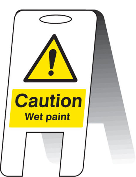 Picture of Caution wet paint (self standing folding sign)