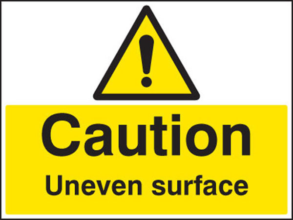 Picture of Caution uneven surface