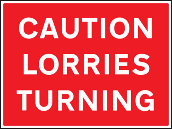 Picture of Caution lorries turning