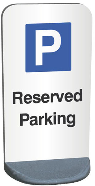 Picture of Parking Reserved - Temporary sign 460 × 850mm panel (1.2mm aluminium) 9kg p