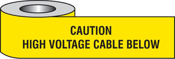 Picture of Caution high voltage cable below underground tape