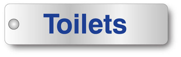 Picture of Toilets visual impact aluminium door sign