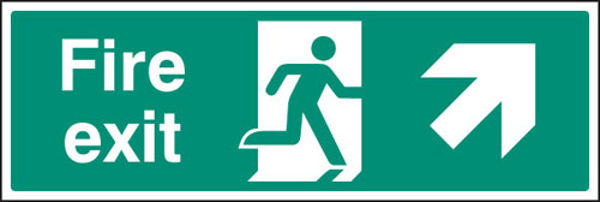 Picture of Fire exit arrow up right