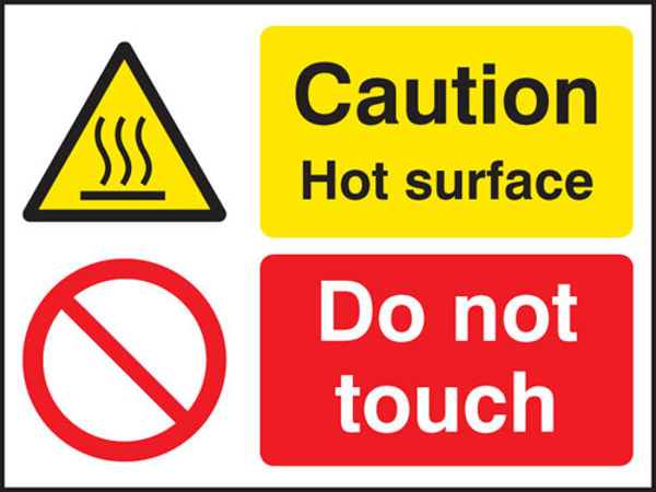 Picture of Caution hot surface do not touch