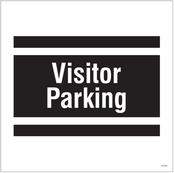 Picture of Visitor parking, site saver sign 400x400mm
