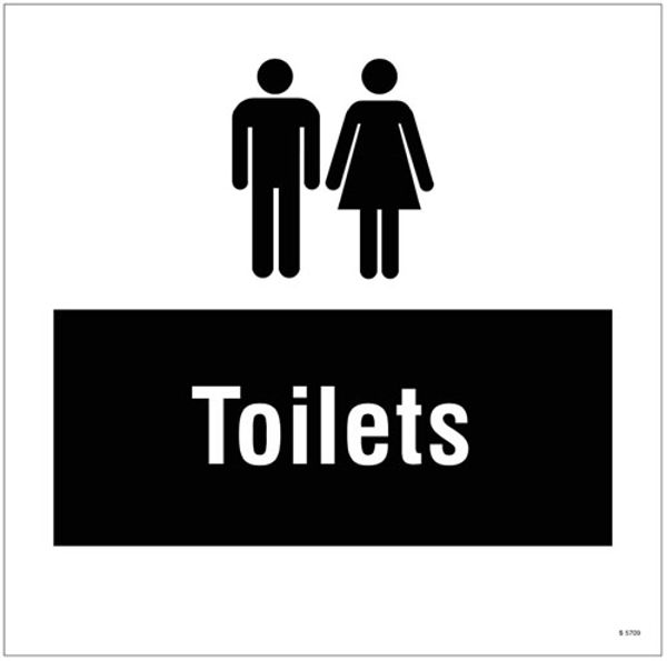 Picture of Toilets, site saver sign 400x400mm