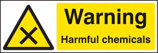 Picture of Warning harmful chemicals