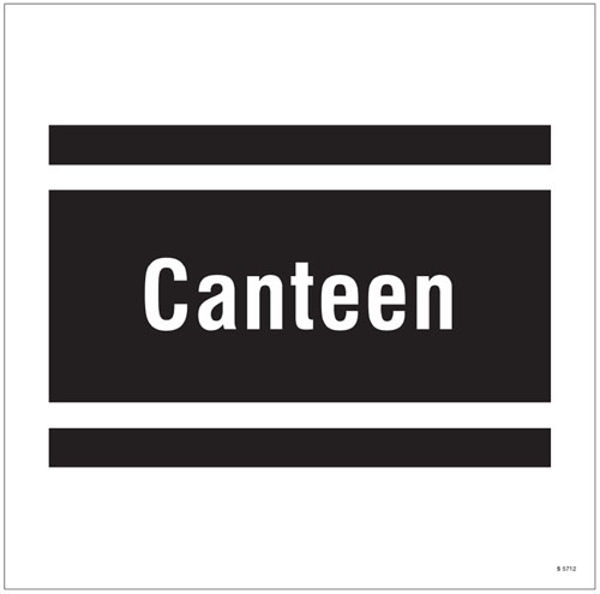 Picture of Canteen, site saver sign 400x400mm