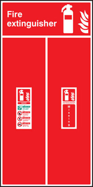 Picture of Fire extinguisher location board - water