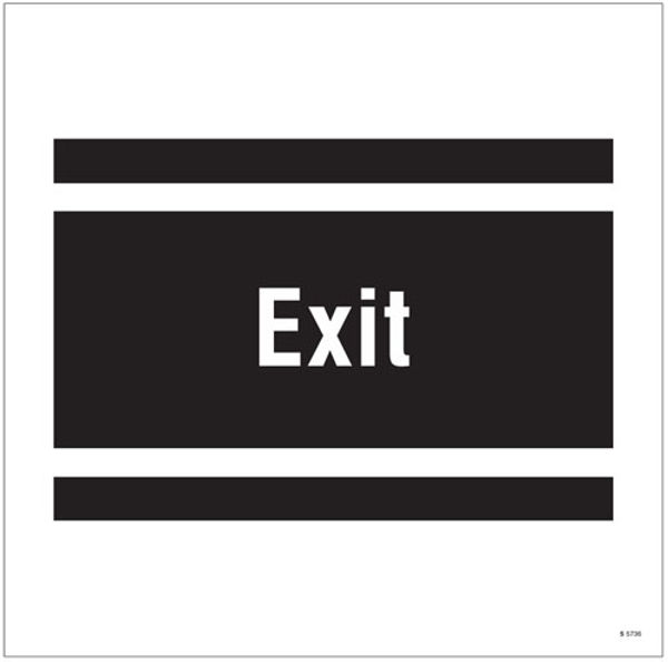 Picture of Exit, site saver sign 400x400mm