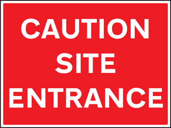 Picture of Caution site entrance